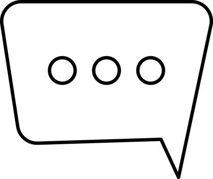 Chat Message Line Icon Set. Speech Bubble, Dialogue, chatting, message box icon Stock Illustration