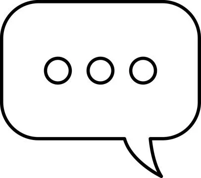 Chat Message Line Icon Set. Speech Bubble, Dialogue, chatting, message box icon Stock Illustration