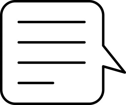 Chat Message Line Icon Set. Speech Bubble, Dialogue, chatting, message box icon Stock Illustration