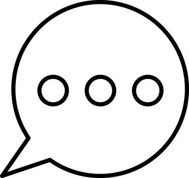 Chat Message Line Icon Set. Speech Bubble, Dialogue, chatting, message box icon イラスト素材