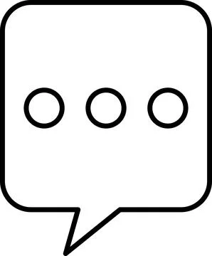 Chat Message Line Icon Set. Speech Bubble, Dialogue, chatting, message box icon イラスト素材