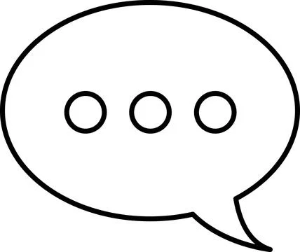 Chat Message Line Icon Set. Speech Bubble, Dialogue, chatting, message box icon イラスト素材