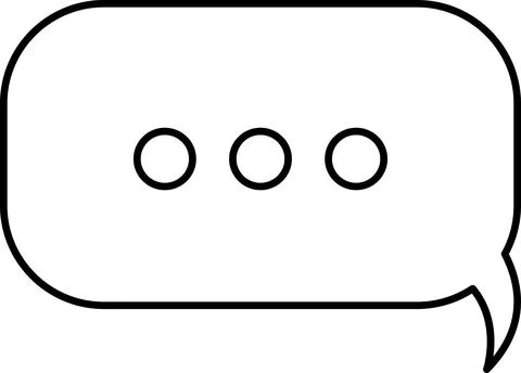 Chat Message Line Icon Set. Speech Bubble, Dialogue, chatting, message box icon イラスト素材