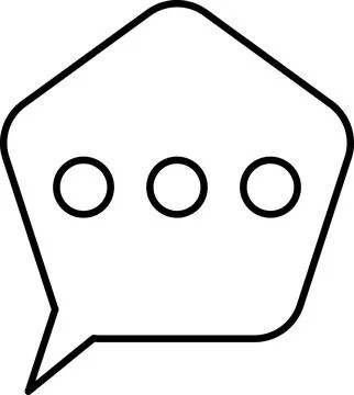 Chat Message Line Icon Set. Speech Bubble, Dialogue, chatting, message box icon Stock Illustration