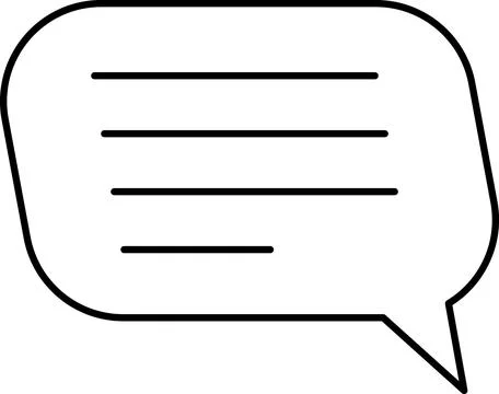 Chat Message Line Icon Set. Speech Bubble, Dialogue, chatting, message box icon Stock Illustration