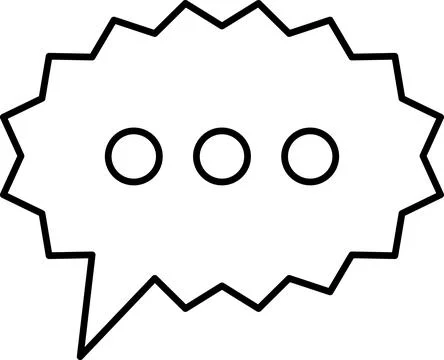 Chat Message Line Icon Set. Speech Bubble, Dialogue, chatting, message box icon Stock Illustration