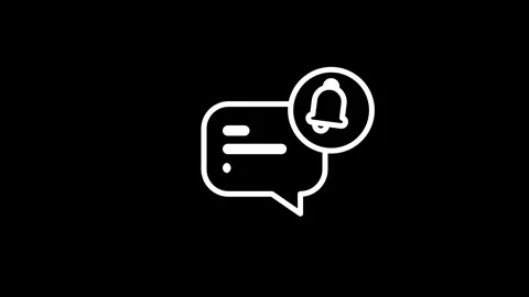 Chat Message Notification Stock Footage 334461806
