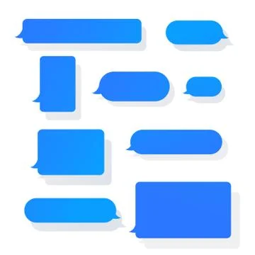 Chat messages notification vector illustration, flat cartoon sms bubbles for  스톡 일러스트