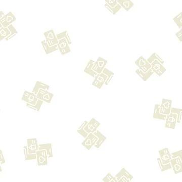 Chat messaging glyph seamless pattern Illustrazione stock