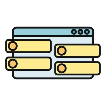 Chat messaging interface icon showing ongoing communication Stock Illustration