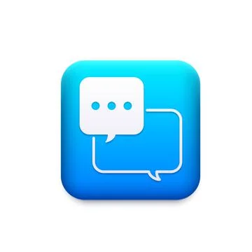 Chat messenger icon, speech bubbles and talk boxes Illustration