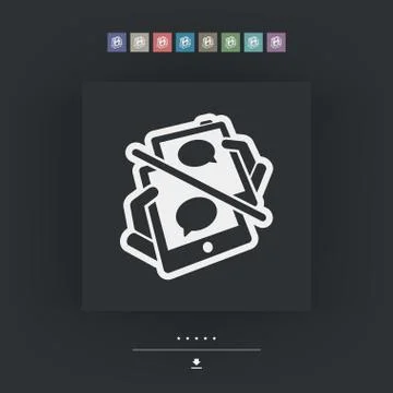 Chat mobile connection Stock Illustration