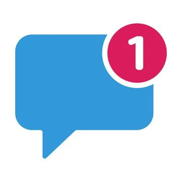 Chat notification icon vector for your web design, logo, UI. illustration Stock Illustration