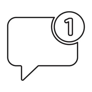 Chat notification icon vector for your web design, logo, UI. illustration 스톡 일러스트