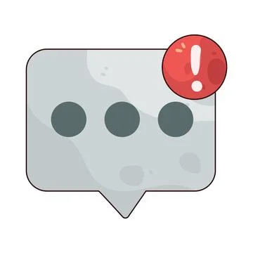 Chat Notification illustration Stock Illustration