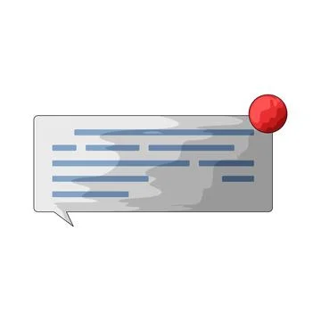 Chat Notification illustration Stock Illustration