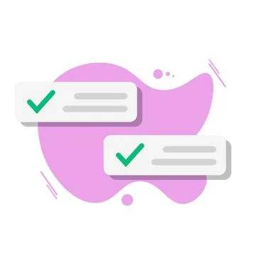 Chat notifications isolated on white background, bubble Stock Illustration