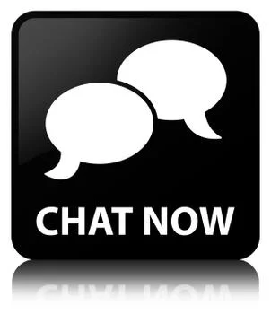 Chat now black square button 스톡 일러스트