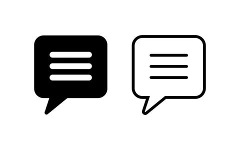 Chat or message icon vector illustration Stock Illustration