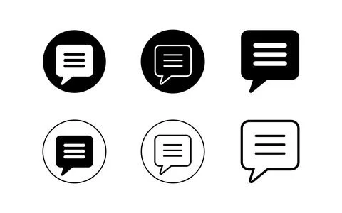 Chat or message icon vector illustration Stock Illustration