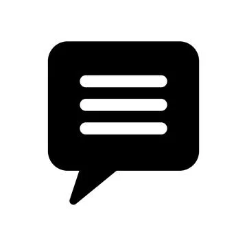 Chat or message icon vector illustration Stock Illustration