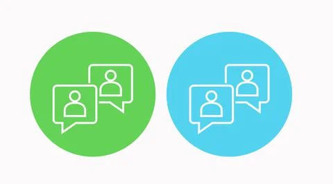 Chat or user talk Icon Stock Illustration