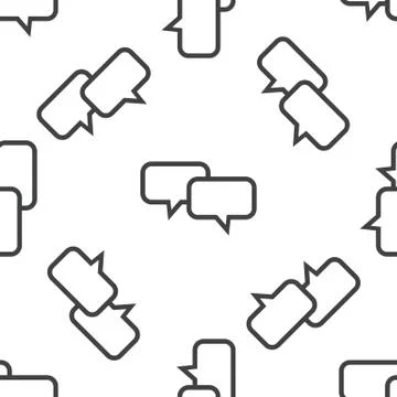 Chat pattern Stock Illustration
