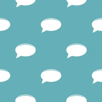 Chat pattern seamless blue Stock Illustration