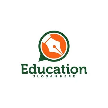 Chat Pencil logo vector template, Creative Pencil design concepts illustrat.. Stock Illustration