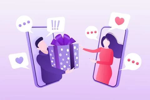 Chat people for concept design. Vector text. Business people teamwork. Social Stock Illustration