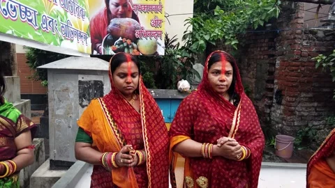 Chat Puja at Kolkata Stock Footage 147339499