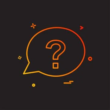 Chat question sms icon vector design Illustrazione stock
