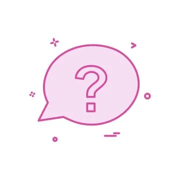 Chat question sms icon vector design Illustrazione stock