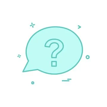 Chat question sms icon vector design Illustrazione stock