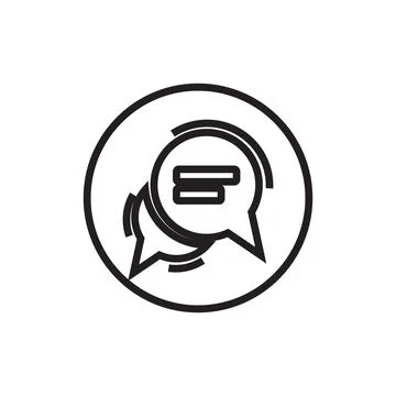 Chat related icon Stock Illustration