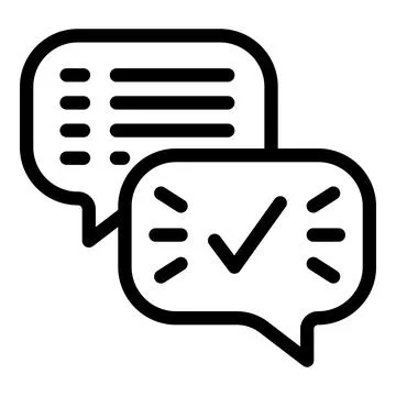 Chat report icon outline vector. Finance credit Illustrazione stock