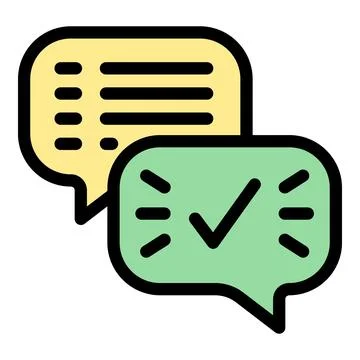 Chat report icon vector flat Illustrazione stock