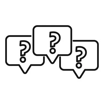 Chat request icon outline vector. Online form Stock Illustration