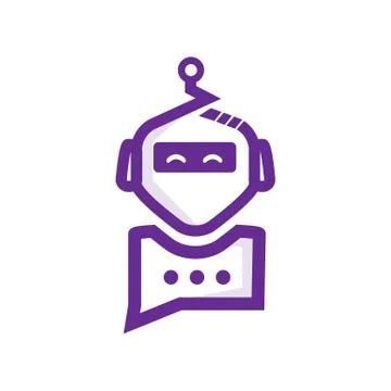 Chat robot illustration Stock Illustration