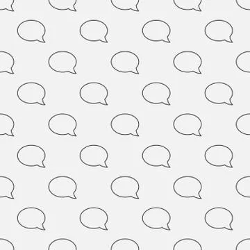Chat seamless pattern Illustrazione stock