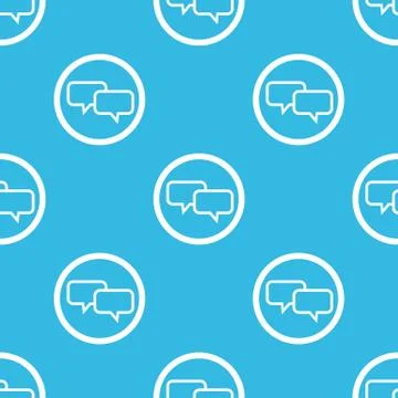 Chat sign blue pattern Illustrazione stock