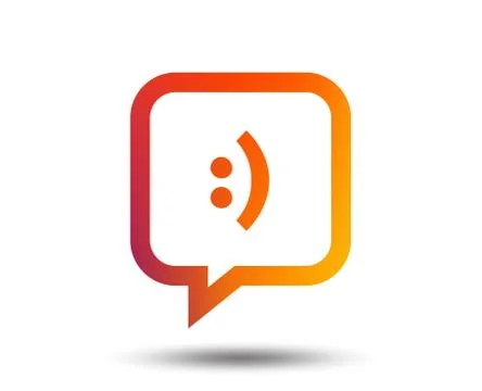 Chat sign icon. Speech bubble symbol. Illustrazione stock