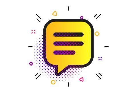 Chat sign icon. Speech bubble symbol. Vector Stock Illustration