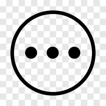 Chat sign, three dots icon - vector iconic design Stock Illustration