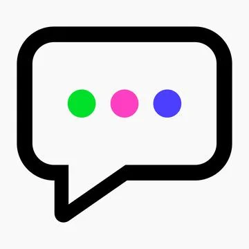 Chat simple vector icon. Stock Illustration