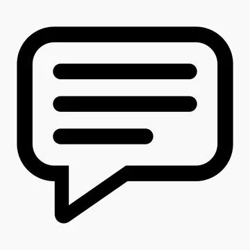 Chat simple vector icon. Stock Illustration