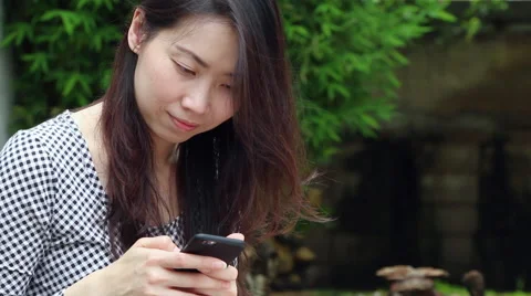 Chat on smartphone Stock Footage 56252881
