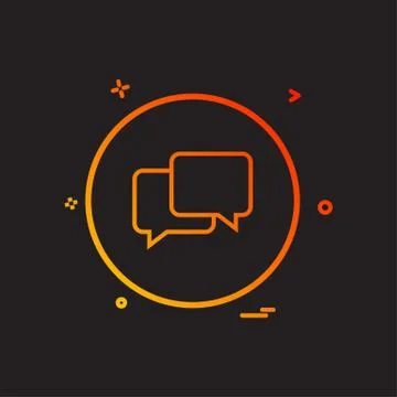 Chat sms talk icon vector design Illustration