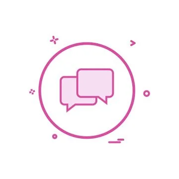 Chat sms talk icon vector design Illustration