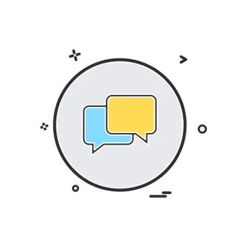 Chat sms talk icon vector design Illustration